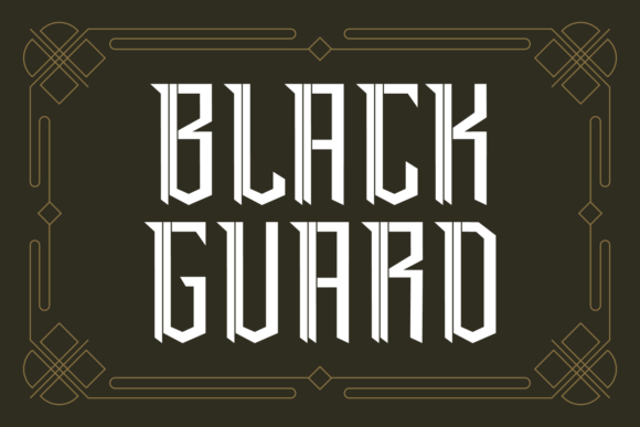Black Guard: A Modern Gothic Typeface for Bold Branding