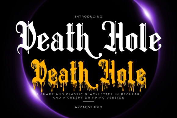 Black Hole: A Bold Gothic Typeface for Dark and Dramatic Designs
