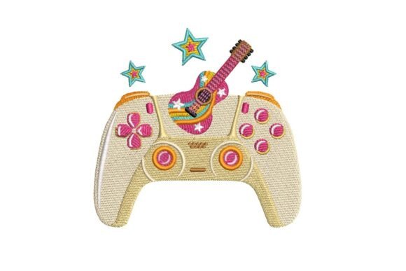 Boho Gamer Controller with Guitar: A Fusion of Gaming and Music