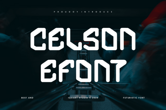 Celson: A Futuristic Display Font for Modern Design
