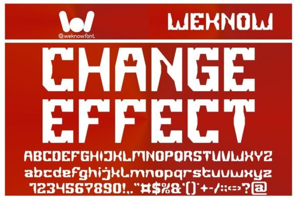 Change Effect: A Font for the Future