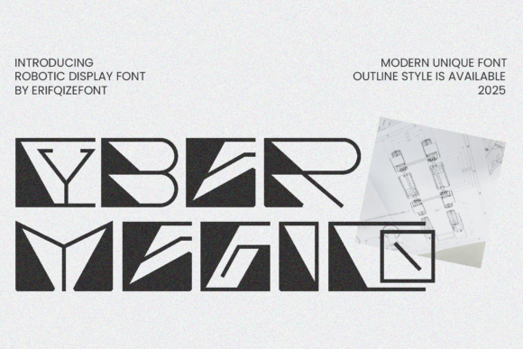 Cyber Megico: A Futuristic Robotic Font for Cutting‑Edge Design