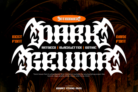 Dark Gewor: A Blackletter Font Built for Bold Statements