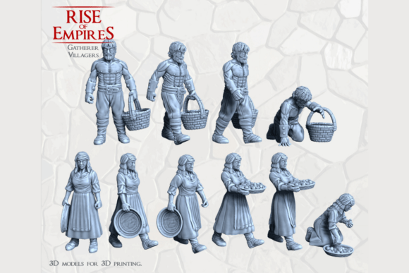 Enhancing Medieval Tabletop Realism with Gatherer Villagers
