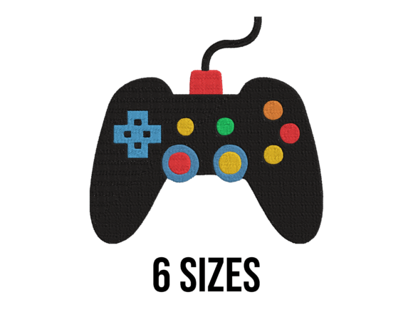 Game Controller Embroidery Design