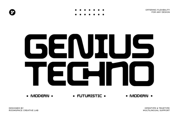 Genius Techno: The Futuristic Typeface Redefining Modern Design and Digital Identity