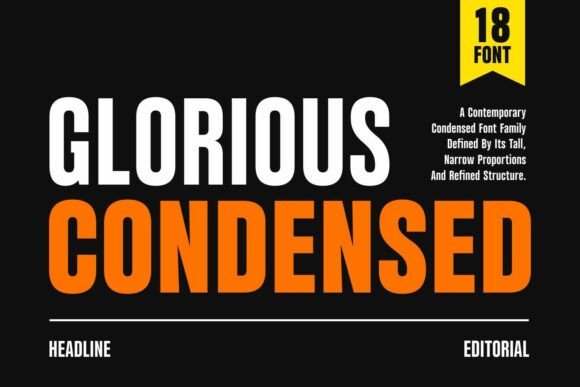 Glorious Condensed: A Bold Choice for Modern Typography