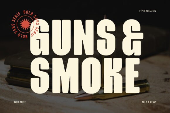 Guns Smoke: A Bold, Modern Font for Impactful Design