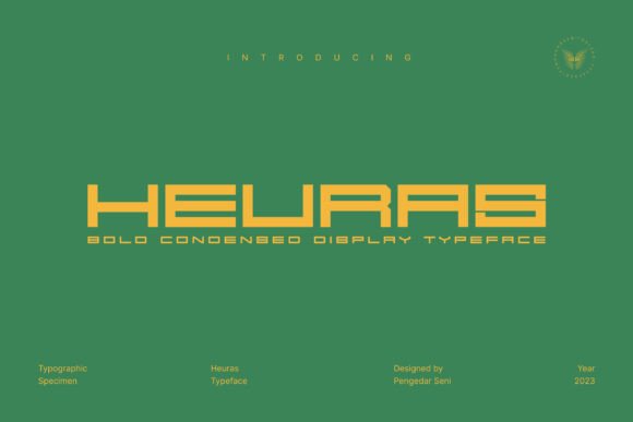 Heuras: A Display Typeface Built for Dominance and Athletic Energy