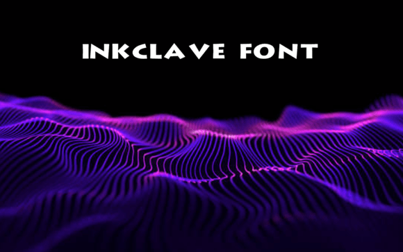 Inkclave: A Futuristic Display Font for Bold Headlines