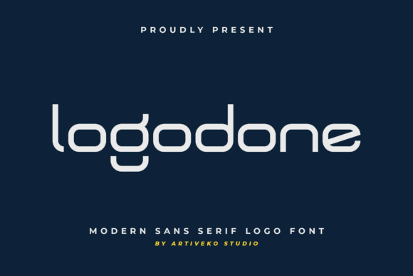 Logodone: A Bold and Modern Tech-Inspired Font for Futuristic Design
