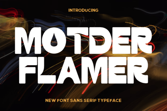 Motder Flamer: A Bold Sans-Serif Typeface for Impact-Driven Design