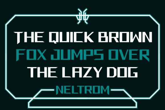 Neltrom: A Futuristic Display Typeface for High-Impact Design