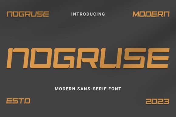 Nogruse: The Futuristic Font Redefining Modern Design