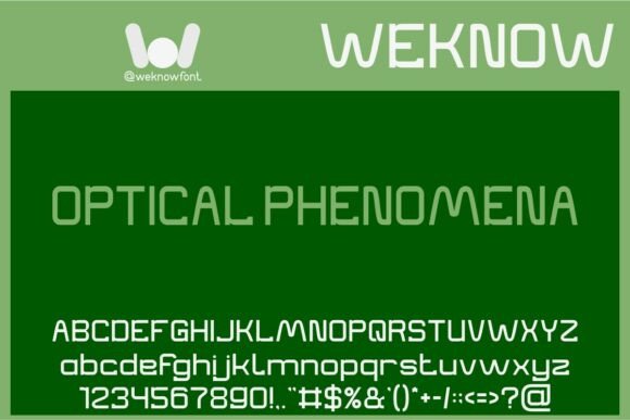 Optical Phenomena: A Bold, Futuristic Typeface for Modern Design