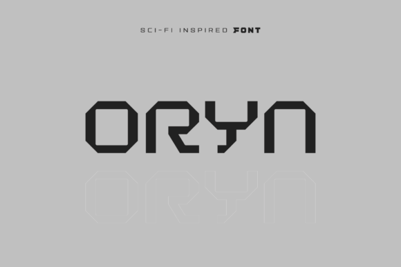 Oryn: A Bold Geometric Font for Futuristic Design