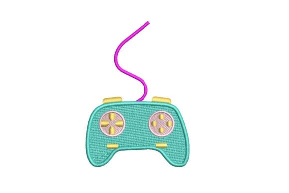Retro Video Game Controller Embroidery Design: A Nostalgic Touch for Modern Creations