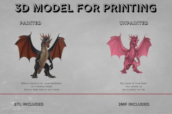 Six-Legged Mythical Dragon Model: A Unique Addition to Your 3D Collection