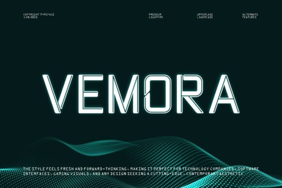 Vemora: A Futuristic Font for Modern Design